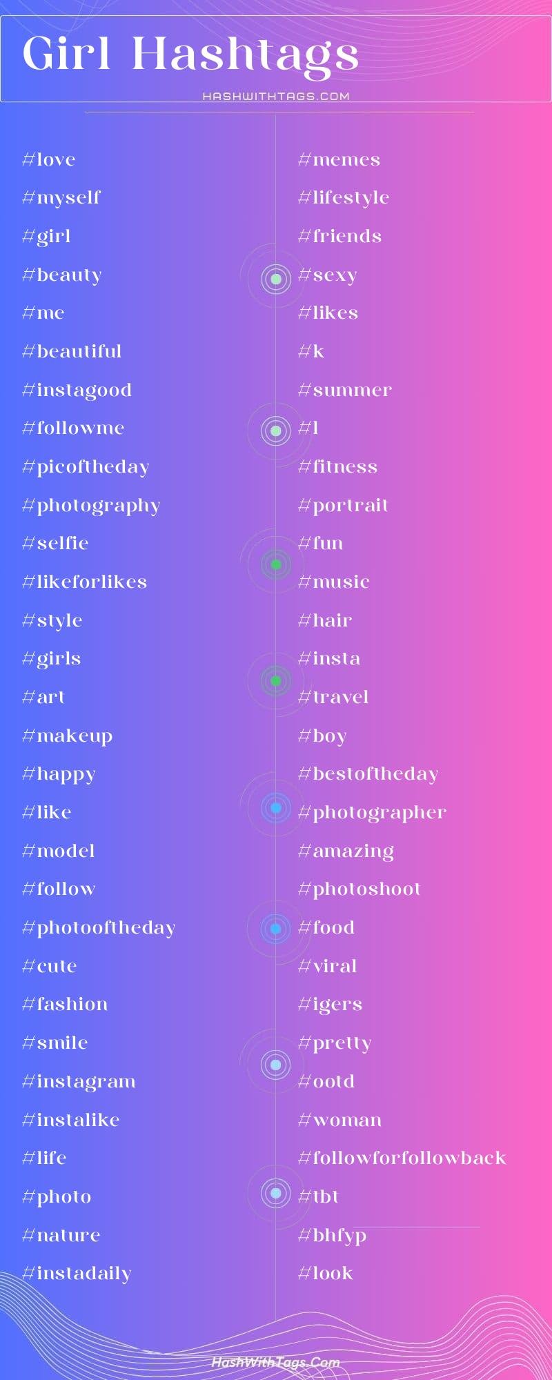 Girl Hashtags List