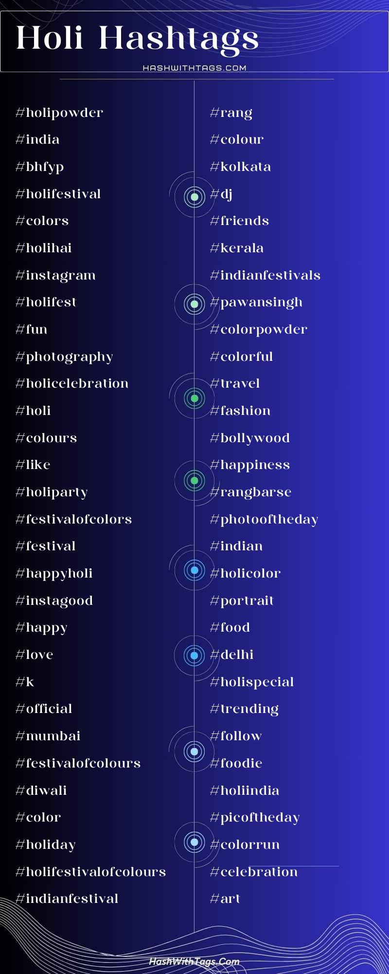 Holi Hashtags List